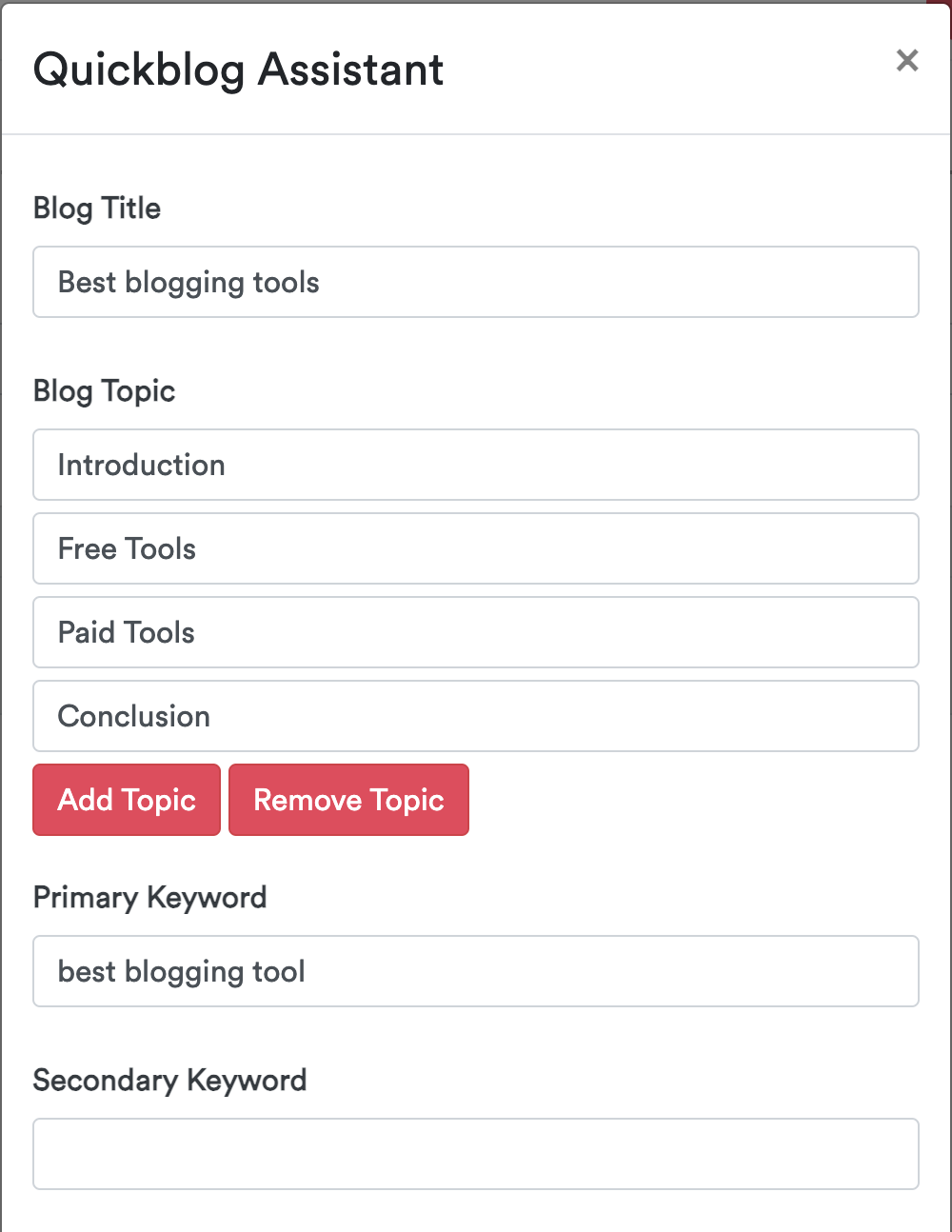 Quickblog | AI Assistant Prompts 1 Quickblog | AI Assistant Prompts 1
